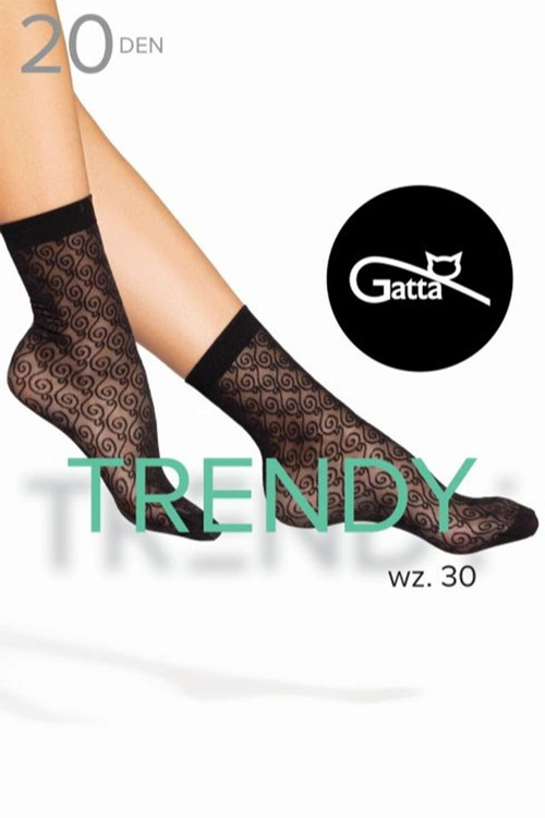Gatta Trendyline 30 skarpetki z wzmocnionymi palcami nero