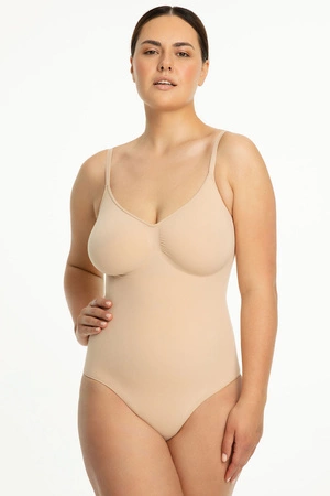 Body wyszczuplające Julimex 421 Seamless Body beżowy