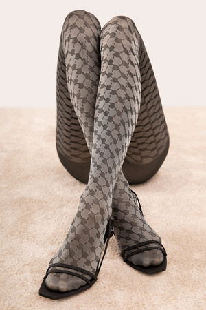 Wyrób pończoszniczy rajstopy Fiore The French 30 DEN G6098 black