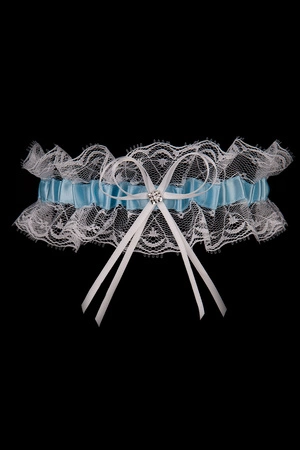 Julimex PW 27 Praga Wyrób pończoszniczy podwiązka, biało-niebieski