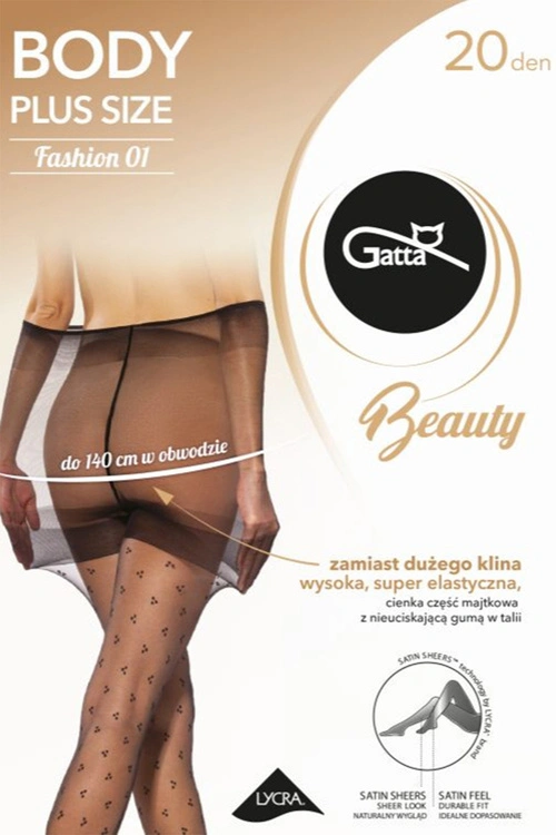 Rajstopy Gatta Body Plus Size 01 nero