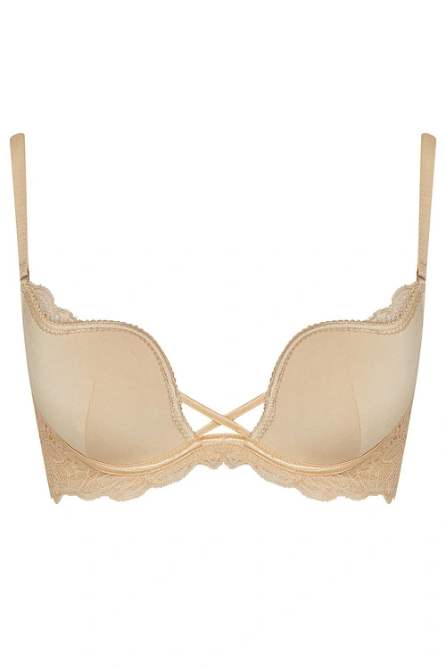 Biustonosz push-up Henderson Delis 36121 beżowy 