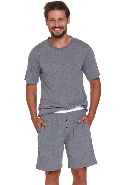 Doctor Nap PMB.4332 piżama męska bawełniana dark grey