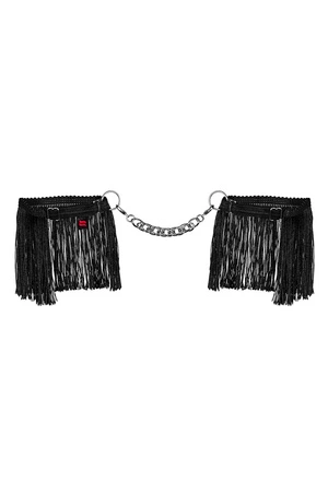 Akcesoria erotyczne kajdanki Obsessive Sherila cuffs czarny 
