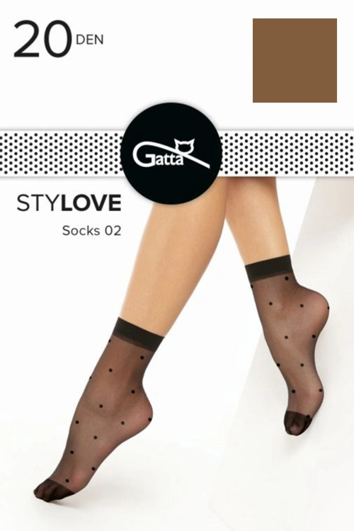 Gatta Stylove 02 Wyrób pończoszniczy skarpetki, daino