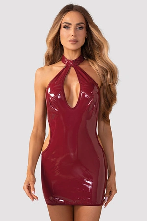 Obsessive Redya dress koszulka nocna połysk, wiązana red