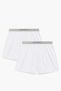 Atlantic 2BMB-005 bokserki 2-pack luźny krój biały