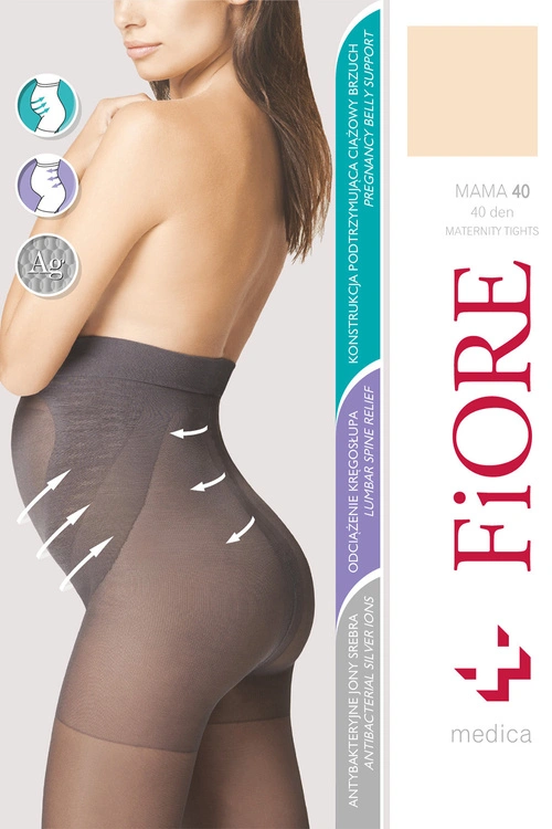 Wyrób pończoszniczy rajstopyFiore Mama 40 den M5209 light natural 