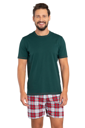 Italian Fashion Moss kr.r. kr.sp. Nocna piżama, zielony/druk