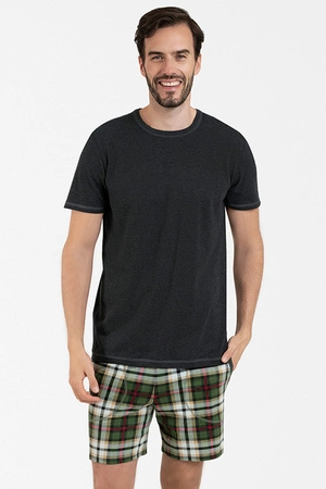 Piżama Italian Fashion Seward Bis kr.r. kr.sp. c.melanż/druk