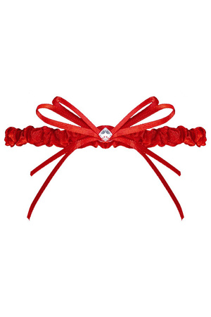 Wyrób pończoszniczy podwiązka Julimex PW-42 Berlin czerwony 