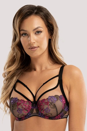 Unikat Estela biustonosz miękki z odpinanymi paseczkami czarny/wzór