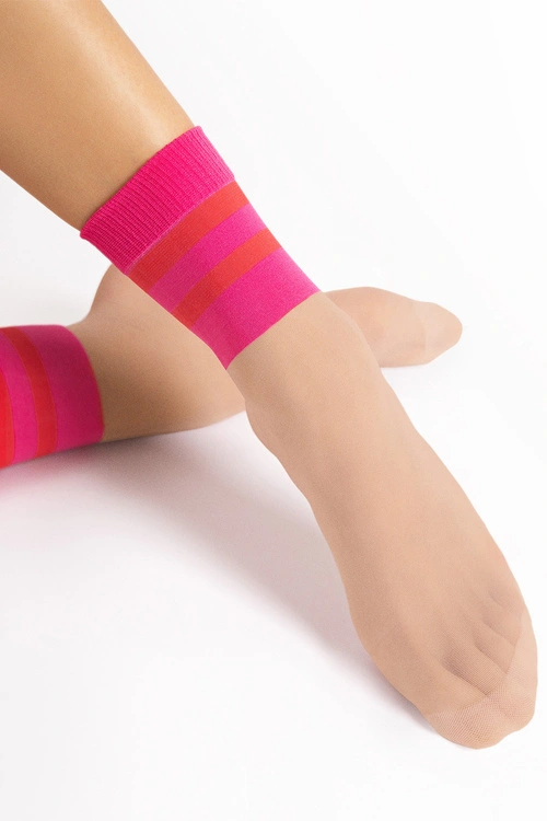 Skarpetki Fiore Dash 20 DEN G1190 pink/light natural