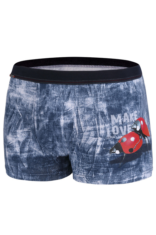 Cornette Walentynkowe Make love 010/61 Majtki bokserki, jeans