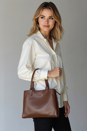 Torebka do ręki Vivisence T0005 brązowy