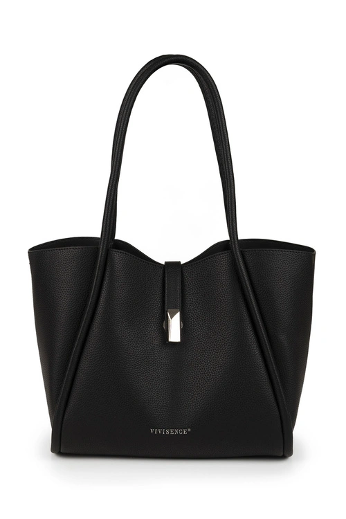 Vivisence T0021 torebka na ramię z klapką na magnes black