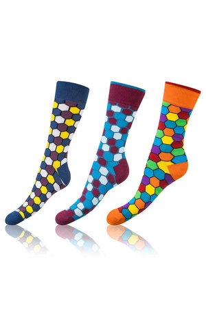 Skarpety za kostkę Bellinda Crazy Socks BE491004-307 3-pack karo