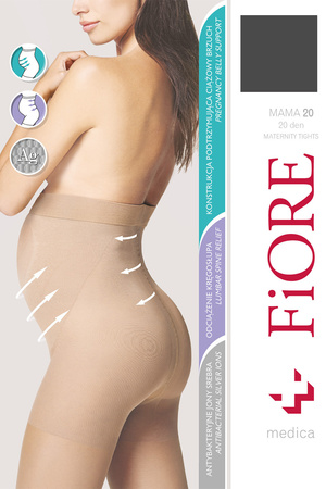 Wyrób pończoszniczy rajstopy Fiore Mama 20 den M5208 black 