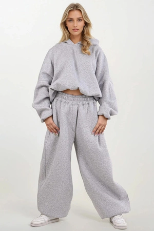 Komplet bluza+spodnie Dkaren DK-K-B27 szary