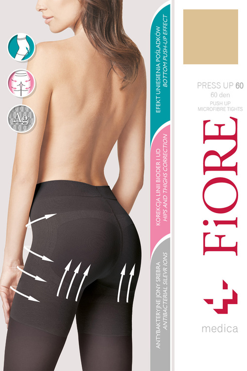 Fiore Press Up 60 den M5212 Wyrób pończoszniczy rajstopy, tan