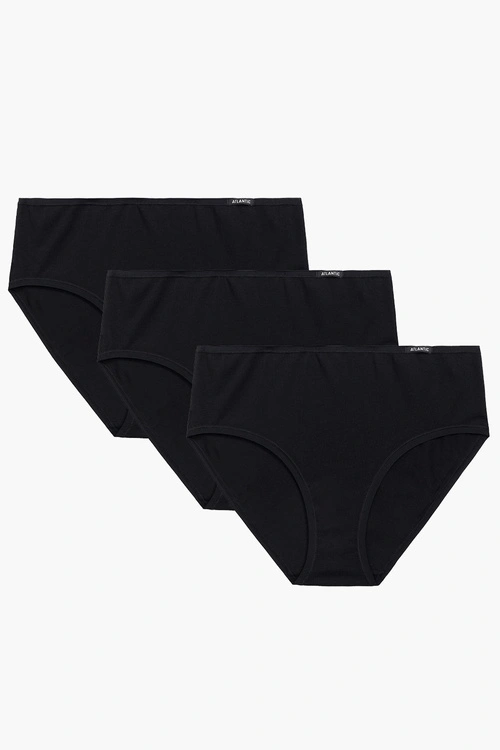Atlantic 3BLP-603 figi 3 pack z wysoką talią czarny