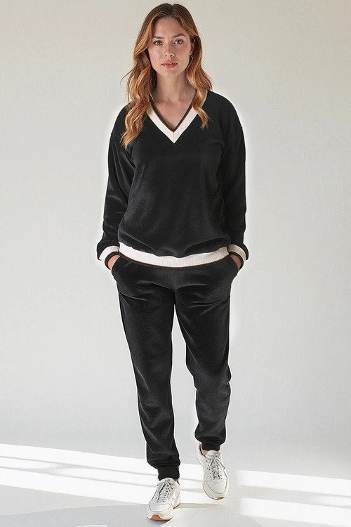 Komplet bluza+spodnie Vivisence 9201kmpl czarny