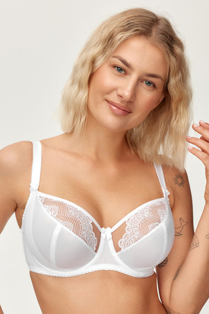 Biustonosz miękki Azal Karen biały