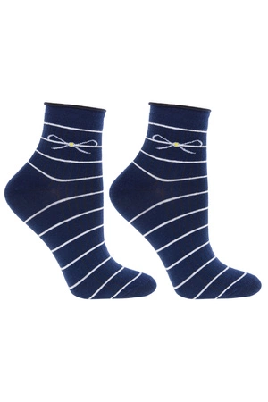 Skarpety Moraj CSL200-016 patt2-granatowy