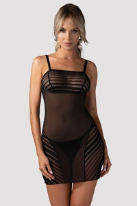 Obsessive Lune Bellis koszulka nocna w paski black