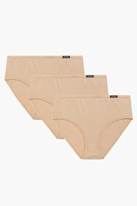 Atlantic 3BLP-603 figi 3 pack z wysoką talią beżowy