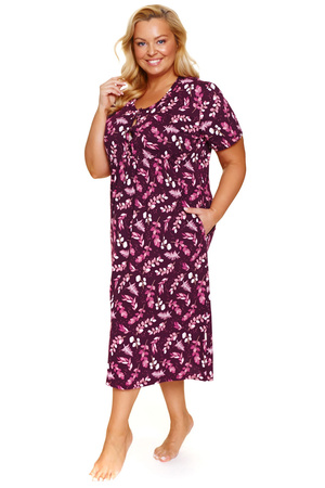 Nocna koszula Doctor Nap TM.4119 burgundy