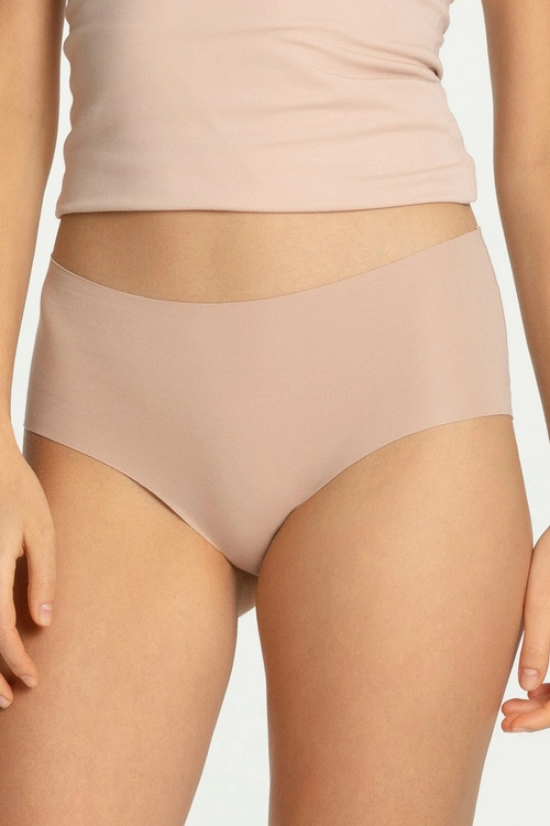Wysokie figi Julimex COTTON MOOD Maxi beżowy