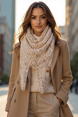 Szalik Vivisence 7111 beżowy