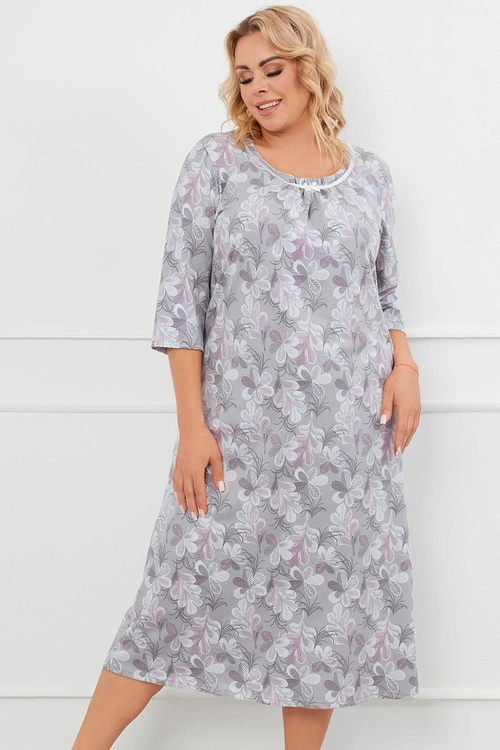Koszula Italian Fashion Ardila r.3/4 druk/szary