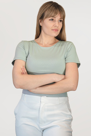 Koszulka klasyczna Babell Carla mięta