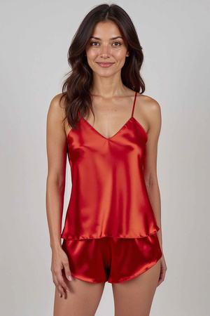 Komplet top + szorty Vivisence 2053 czerwony