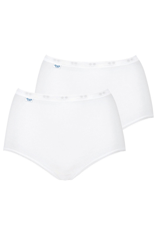 Wysokie figi Sloggi 10043769 Basic+ Maxi 2P 0003-white 