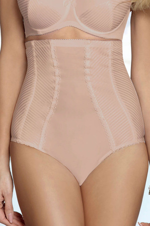 Majtki wysokie figi Unikat Fiona beż