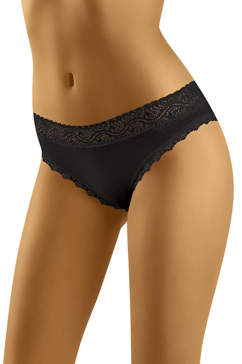 Wol-Bar Soft Lovely 3-pak Majtki figi, czarny