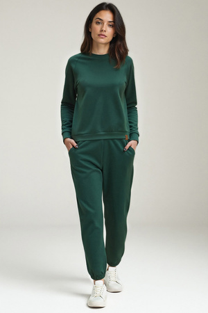 Komplet bluza+spodnie Vivisence 9204kmpl zielony