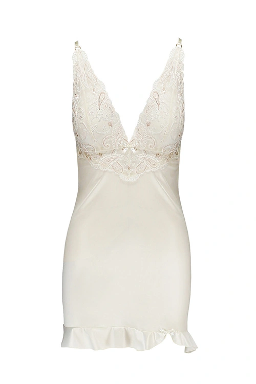 Nocna komplet koszulka + stringi Casmir Inoe chemise ecru 