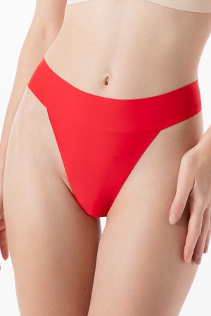 Julimex Scarlet String Maxi wysokie stringi, bezszwowe czerwony