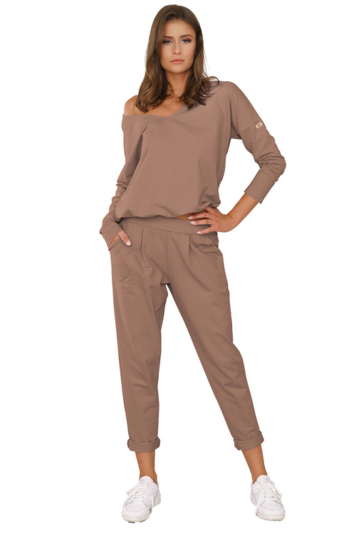Dres homewear Italian Fashion Karina dł.r. dł.sp. camel