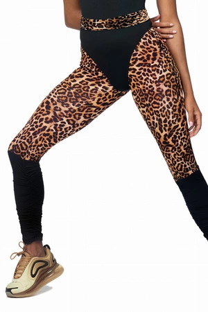 Legginsy fitness Reviver L9016/0 panterka
