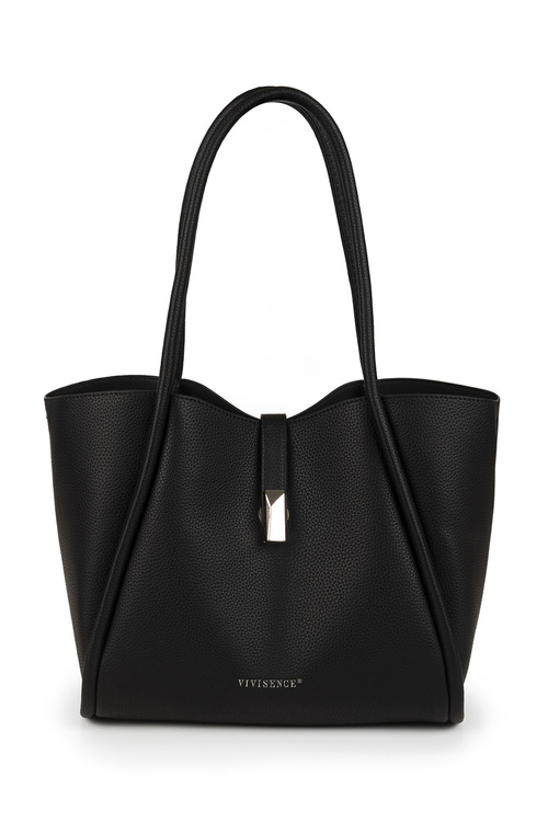 Vivisence T0021 torebka na ramię z klapką na magnes black