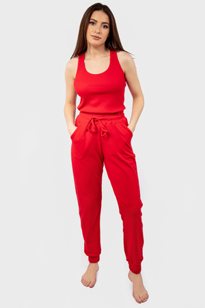 Komplet top+spodnie Dkaren DK-K-B5 czerwony