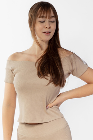 Bluzka hiszpanka Dkaren Bayo-Bl cappucciono