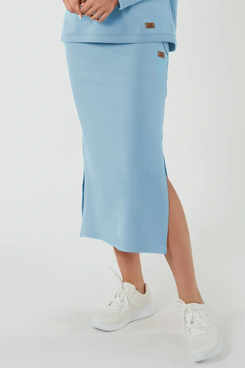 Spódnica Italian Fashion Stella maxi niebieski