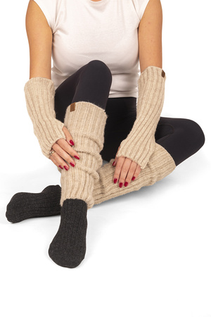 Komplet ocieplacze Vivisence 7301Kmpl beżowy