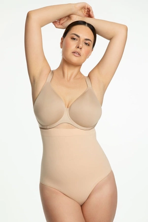 Figi modelujące Julimex 441 Seamless High-Waist Panty beżowy